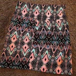 Printed design pencil skirt